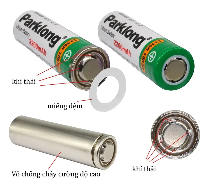 pin 18650 parklong 2600mah