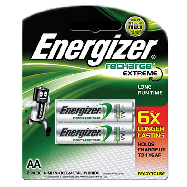 Pin sạc AA HR6 Energizer Ni-Mh 1.2V 2300 mAh vỉ 2 viên