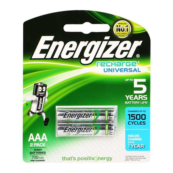 Pin sạc AAA HR03 Energizer Ni-Mh 1.2V 700 mAh vỉ 2 viên