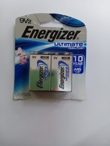 Pin 9V Energizer Lithium L522BP2