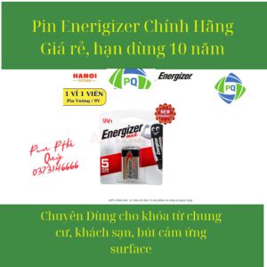 Pin vuông 9V Energizer 522bp1 Alkaline vỉ 1 viên