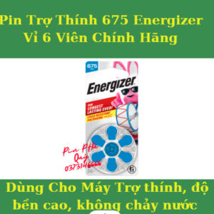 Pin trợ thính 675 Energizer vỉ 6 viên