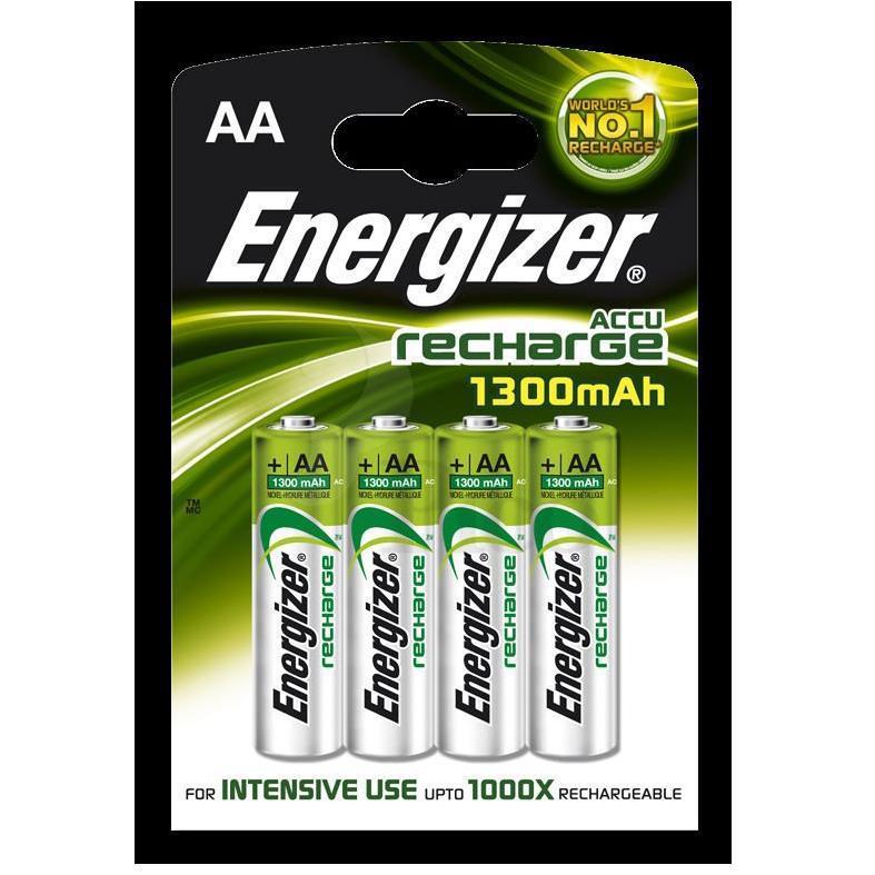 Pin sạc AA Energizer Ni-Mh 1.2V 1300 mAh vỉ 4 viên
