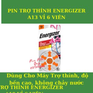 Pin trợ thính 13 Energizer vỉ 6 viên