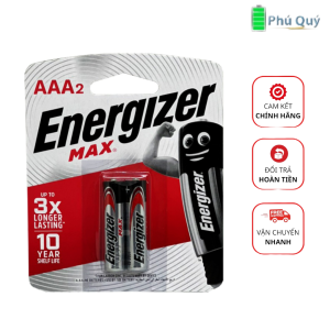 Pin AAA R03 Energizer Alkaline 1.5V vỉ 2 viên